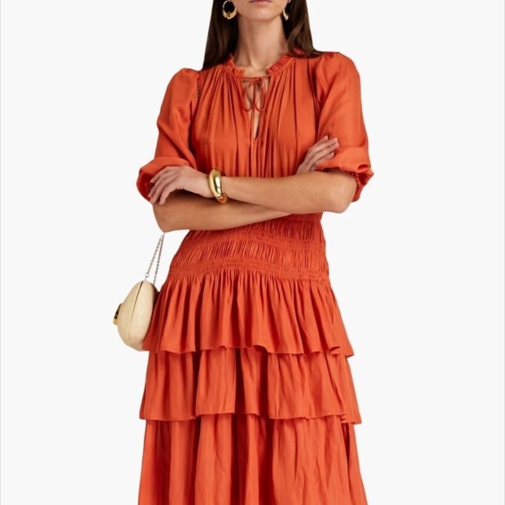 Maje Radjinette Elegant Tiered Dress